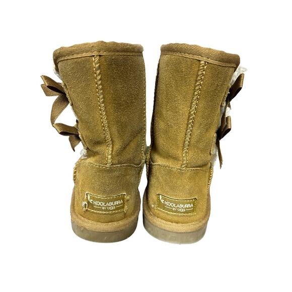 Koolaburra by UGG 1019372 Victoria Short Chestnut soft suede boots size US 1 - Picture 1 of 8